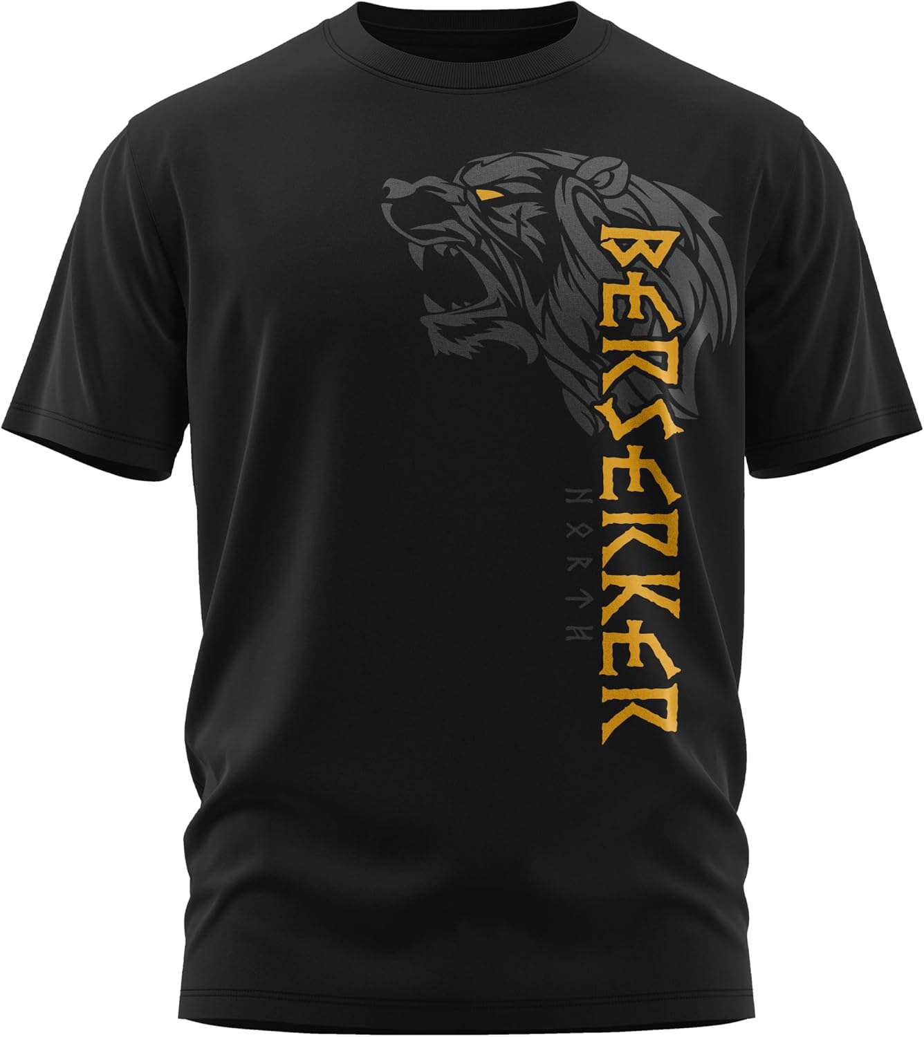 Медведь Боец Один Тор Нордический Воин Берсерк Вальхалла Футболка 100% Хлопок Круглый Вырез Короткий Рукав Летняя Повседневная Мужская Футболка 4XL