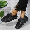 Autumn New Women 'S Sports Run Shoes Fashionable Knitted Casual Shoes Outdoor Comfortable Couple Models Shoes Plus Size 43