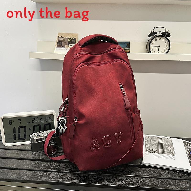 Fashionable College Backpack With Tie Dye And Letter Printing Design Teens For