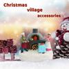 LED Lights Christmas Village Accessories Decor Bread Bakers Collectible Building Figurines Indoor Home Fireplace Holiday Display
