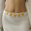 Fashion Sexy Beach Metal Starfish Waist Chain For Women Ocean Vacation Style Exaggerated  Sea Star Belly Chain Girl Body Jewelry