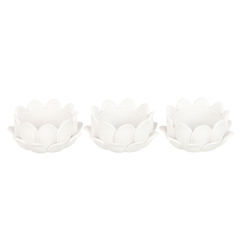 Something Different Lotus Tealight Holder (Pack of 3)