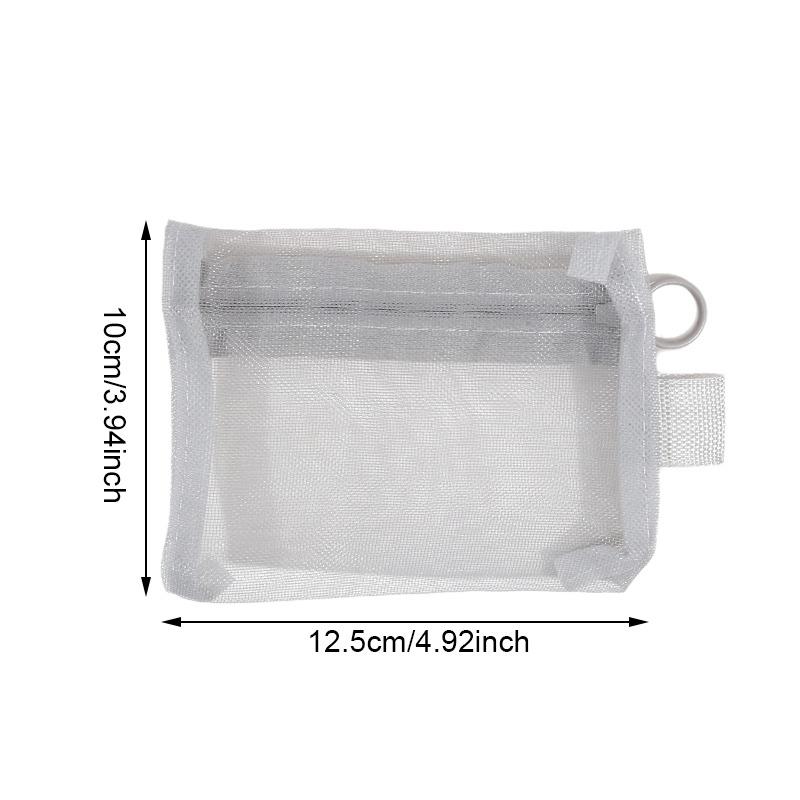 1/3PCS Mesh Hard Disk Card Reader Bags Portable Earphone Data Cable Chargers Storage Bag U Disk Zipper Pouch Travel Organizer