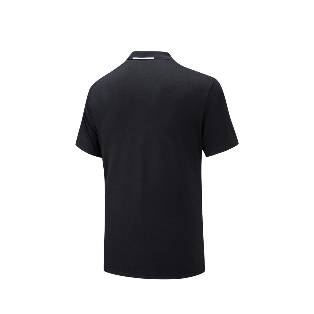 Anta Training Sports Casual Fashion Urban Commuting Skin-Friendly Comfortable Breathable Sweat-Wicking Polo Shirt Men tops Black 952627116-4