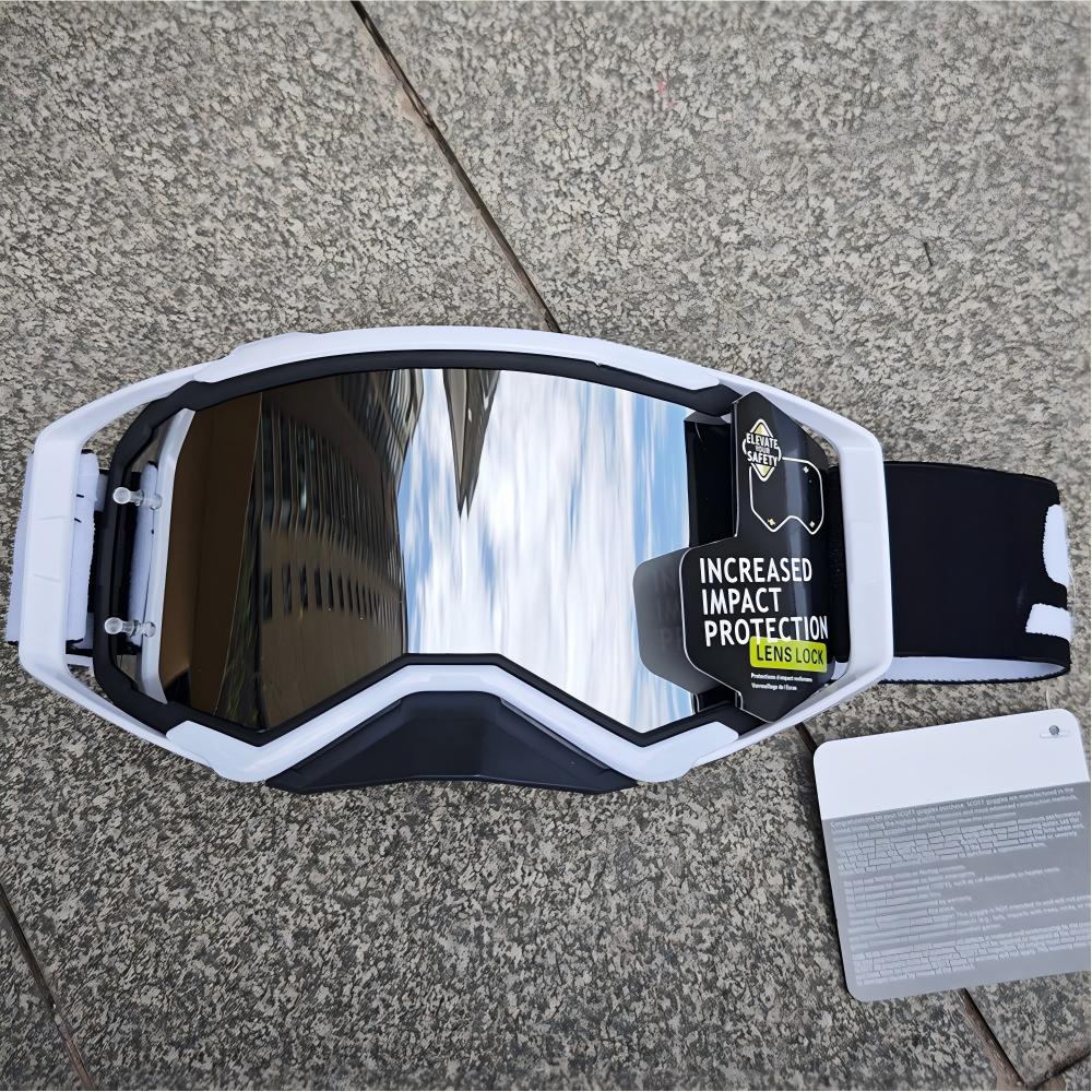 High-grade Banded Motocross Motorcycle Cross Goggles Windproof Dustproof Visor Replaceable Lenses Helmet Eyewear Riding Glasses