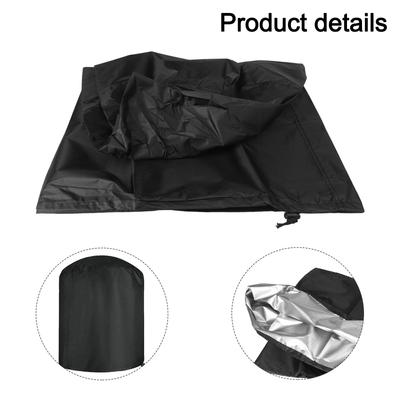 Round Waterproof Barbecue Grill Cover Heavy Duty Construction with Adjustable Fit for Maximum Protection Outdoors