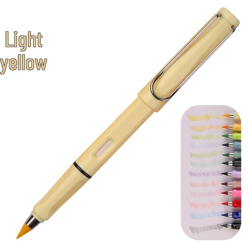 Erasable Posture Correcting Eternal Pencil - 12 Colors, No Sharpening Needed, Durable Lead, Perfect for Kids' Drawing.