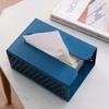 Tissue Box Cover Adhesive Wall Mounted Hollow Plastic Napkin Case Holder for Living Room Kitchen