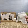 Easy To Use Silicone Mould Hand-Making Dog Moulds Statuettes Moulds Crafting Moulds Decorative Molds for Crafting