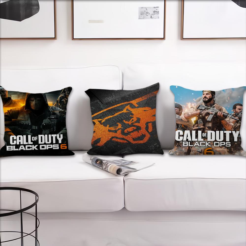 Game C-Call of D-Duty Black Ops 6 Cushion Cover Pillow Case Pillowcase Soft Skin Friendly & Comfortable with a Hidden Zipper