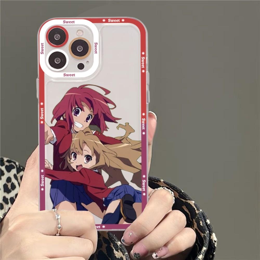 Toradora Taiga Aisaka Anime Phone Case For iPhone 15 11 12 13 14 Mini Pro Max XR X XS TPU Clear Case