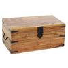 Coffre - Acacia - 60 Cm - Naturel - Ethnique - Bois Massif