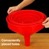 Plastic Funnel Set Food-Grade Large Mouth Liquid Transfer Funnels Oil Wine Pouring Funnels Kitchen