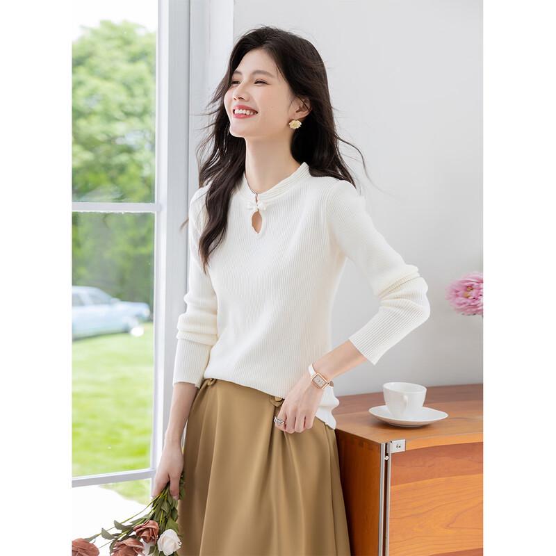 Mocana Women's Elegant Long Sleeve Knit Sweater MKNJD2483