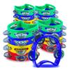 Plastic Hand Held Percussion Tambourine Jingle Bells Rhythm Instruments Music Educational Toy For Early Childhood Development