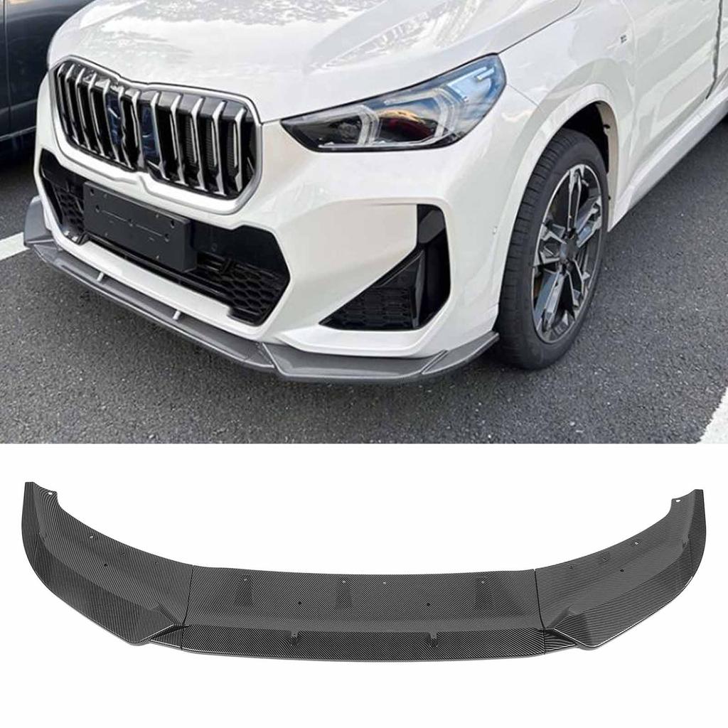 3 Sections Front Bumper Lip Spoiler Stylish Rugged Front Bumper Lip Splitter For X1 U11 M‑Sport