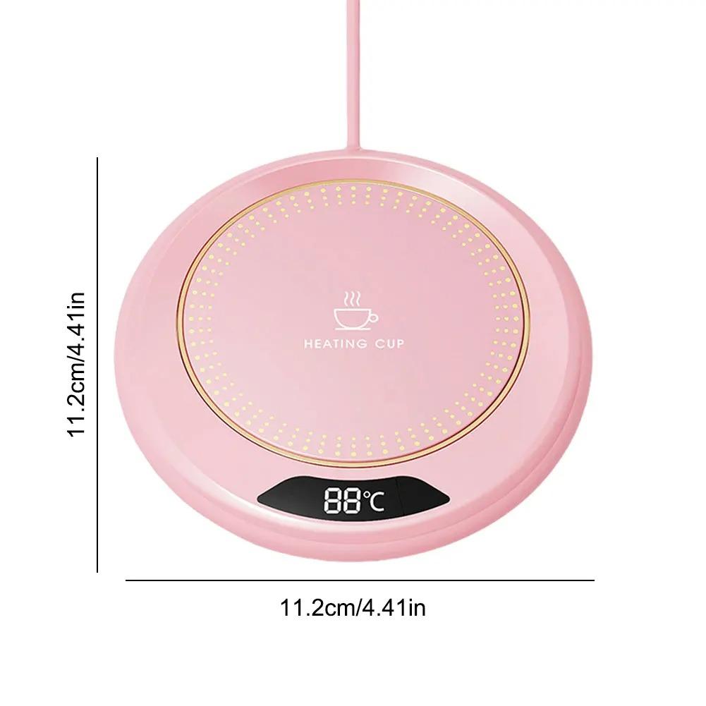 Podgrzewacz do kubków z sterowaniem dotykowym, 3-stopniową regulacją temperatury i wyświetlaczem