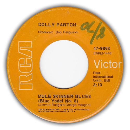 

7inch Record DOLLY PARTON - Mule Skinner Blues (Blue Yodel No. 479863 RCA VICTOR 1970 US Country/Folk Used