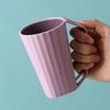 Household Bathroom Washing Cup Durable Tooth Brushing Cups Simple Toothbrush Cup With Handle Bathroom Accessories