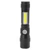 Wiederaufladbares UV-Licht 7 Modi USB-Aufladung Leicht Wasserdicht Taschen-LED-Taschenlampe mit Clip