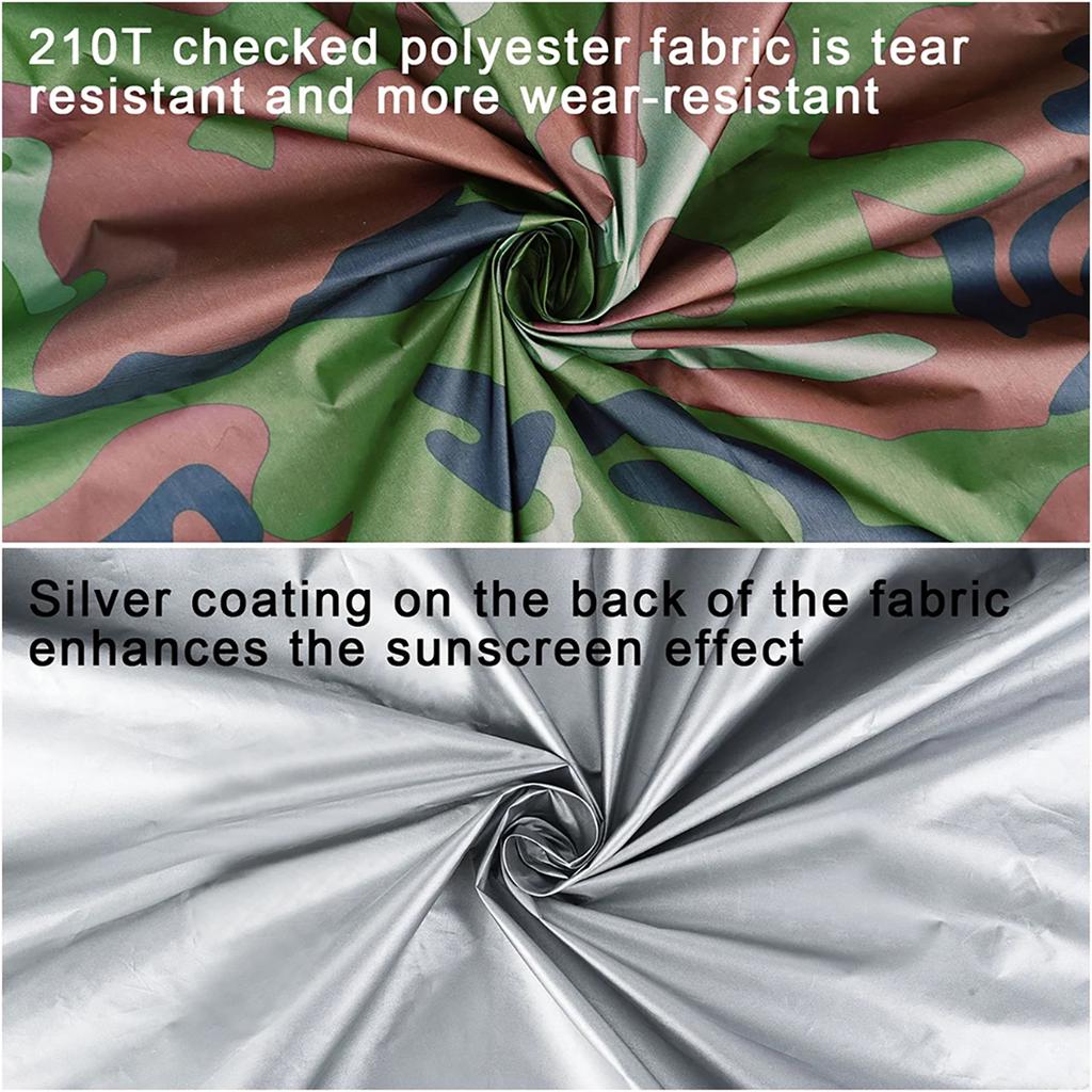 Waterproof Camping Sunshade, Portable Tent Tarpaulin, UV-Protective Sunshade, Outdoor Camping Multi-Function Gear - Camo