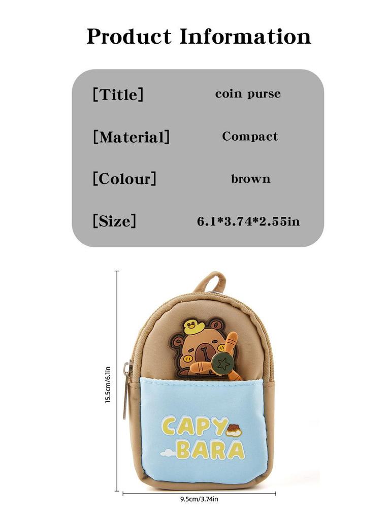 Children's Cartoon Coin Purse & Mini Backpack Keychain - Cute Earphone Bag & Card Holder