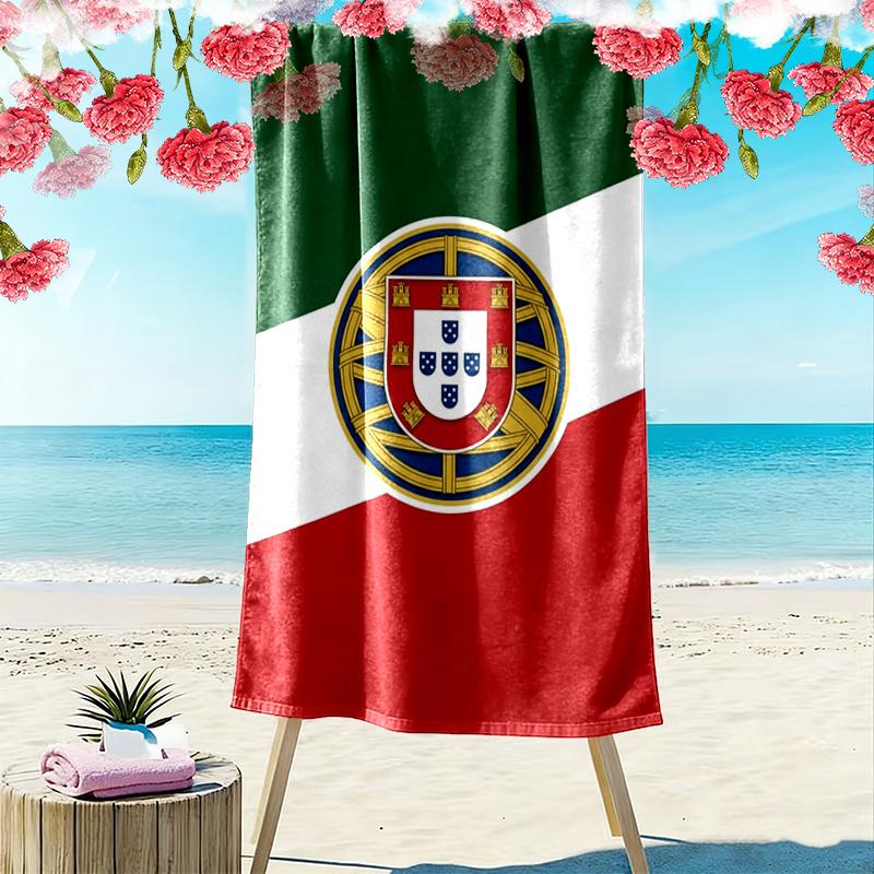Royal Emblem Background beach towel beach Beach towel for vacation photos Outdoor pool towel quick-drying swim towel Absorbent bath towel Comfort