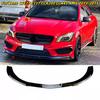 For Benz CLA Class C117 W117 CLA45 AMG Line 2013 2014 2015 Car Front Bumper Splitter 3Pcs Glossy Black Spoiler Lip