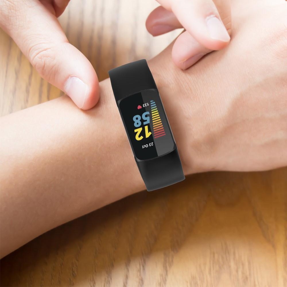 Silicone strap for Fitbit Charge 5, Black