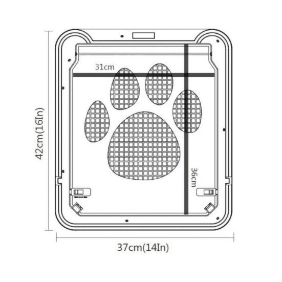 Pet Dog Cat Door Hole Nylon Mesh Screen Window Safety Tunnel Fence