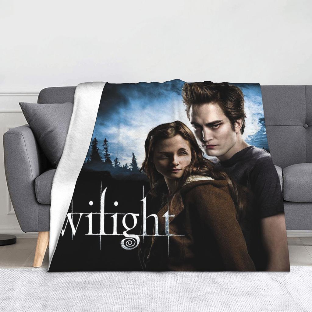 Edward Bella The Twilight Saga Movie Blanket Velvet Super Soft Throw Blanket For Bedding Couch Bedroom Quilt