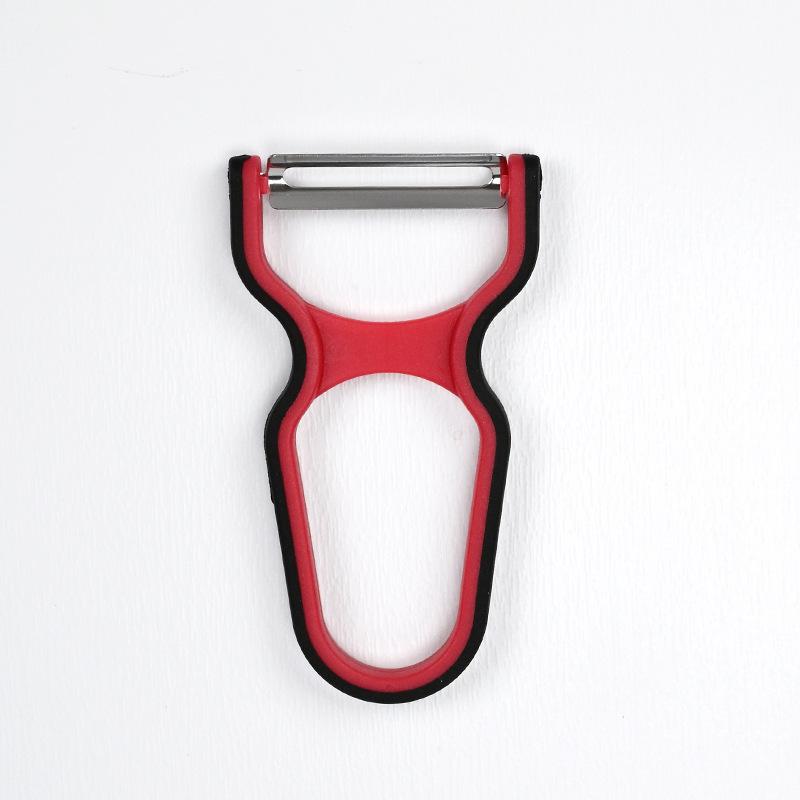 Stainless Steel Peeler - Swivel Blade Vegetable & Fruit Peeler for Kitchen, Ergonomic Non-Slip Handle (Potato, Apple, Carrot)