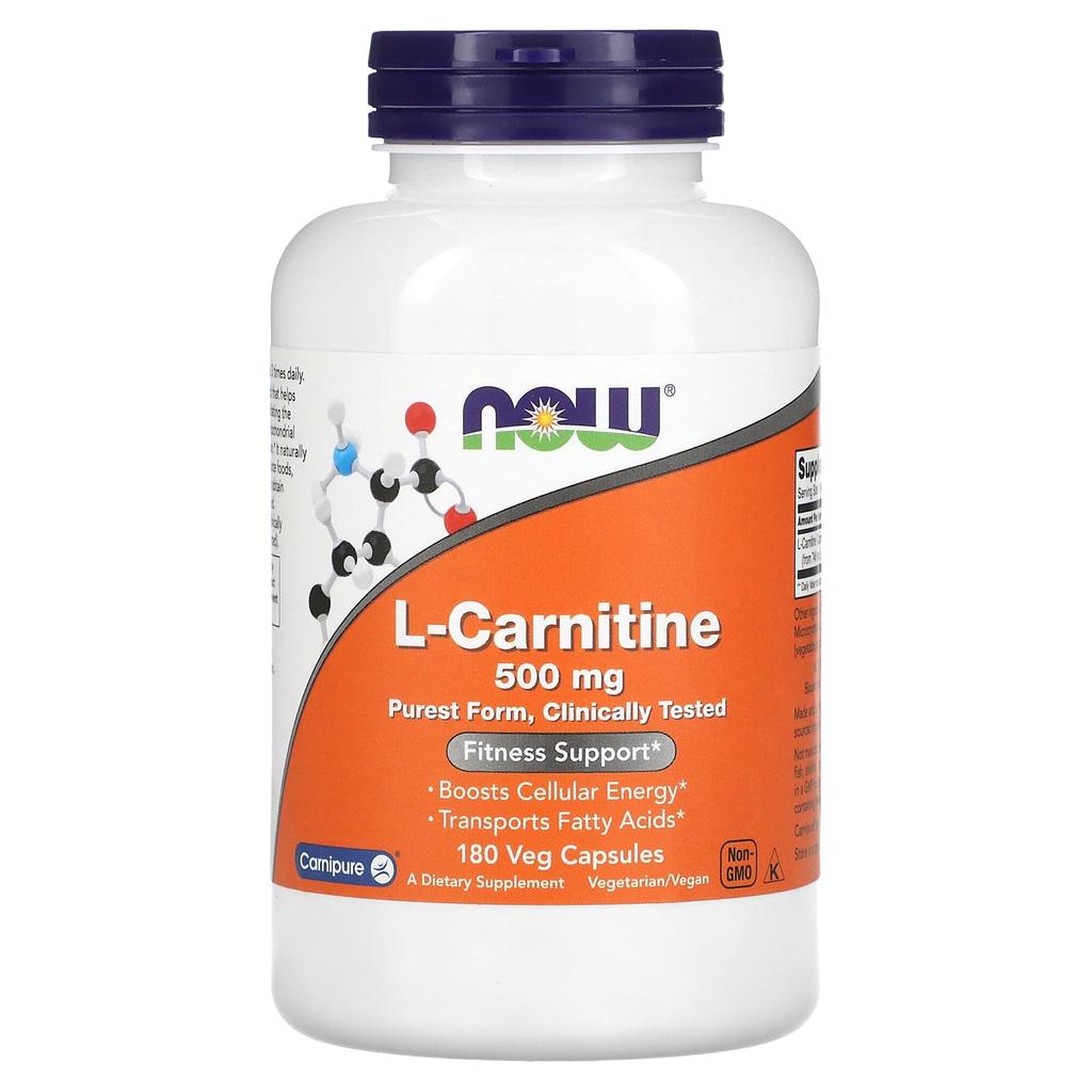 L-Carnitine, 500 Mg, 180 Veggie Caps