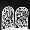 Non-slip Bookends 1 Pair Metal Hummingbird for Shelves, Decorative Heavy Duty Book Ends Stoppers Silhouette Office, Desk, Shelf, Non-Skid Holder