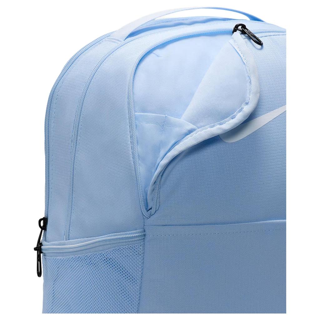 Nike Brasilia 9.5 22L Fashion Logo Print Fabric Backpack Unisex Backpack Stone-Blue Black White DH7709-441