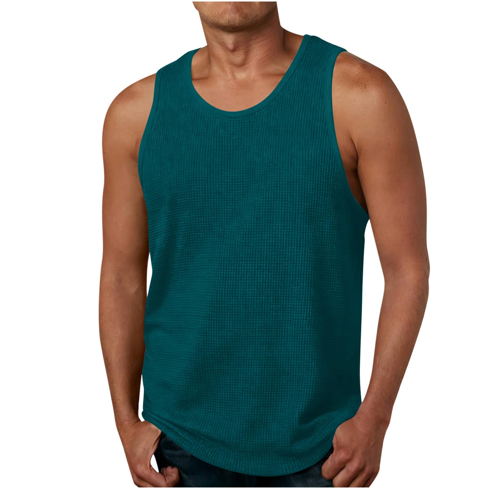 Men s Summer Casual Fitness Sports Sleeveless Base Vest M