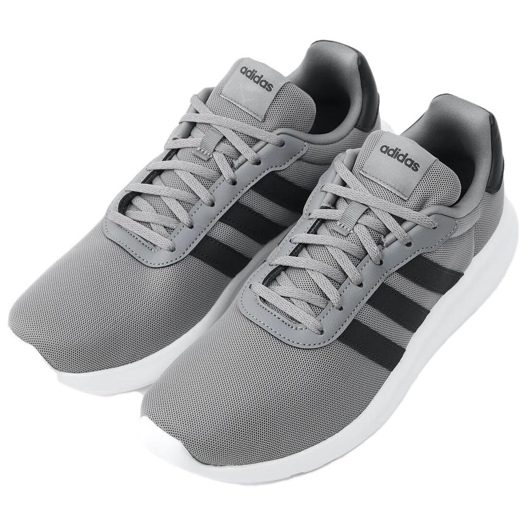 Adidas Lite Racer 3.0 Fashion Trend Non-Slip Breathable Low-Top Casual Running Shoes Men Sneakers Gray IG3603
