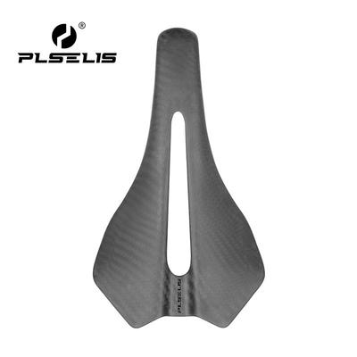 PLSELIS Road Bike Carbon Fiber Saddle Lightweight Breathable Comfortable Short Nose Seat MTB