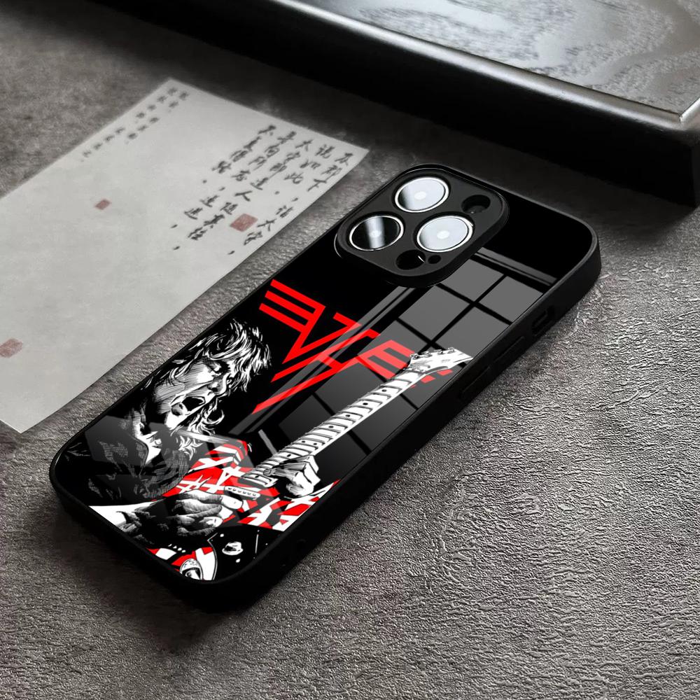 

Eddie Van Halen Graphic Guitar Phone Case For IPhone 17 16 Pro Max 15 Plus 14 Pro 12 11 13 Mini X XR XS Max SE Glass Cover iPhone15