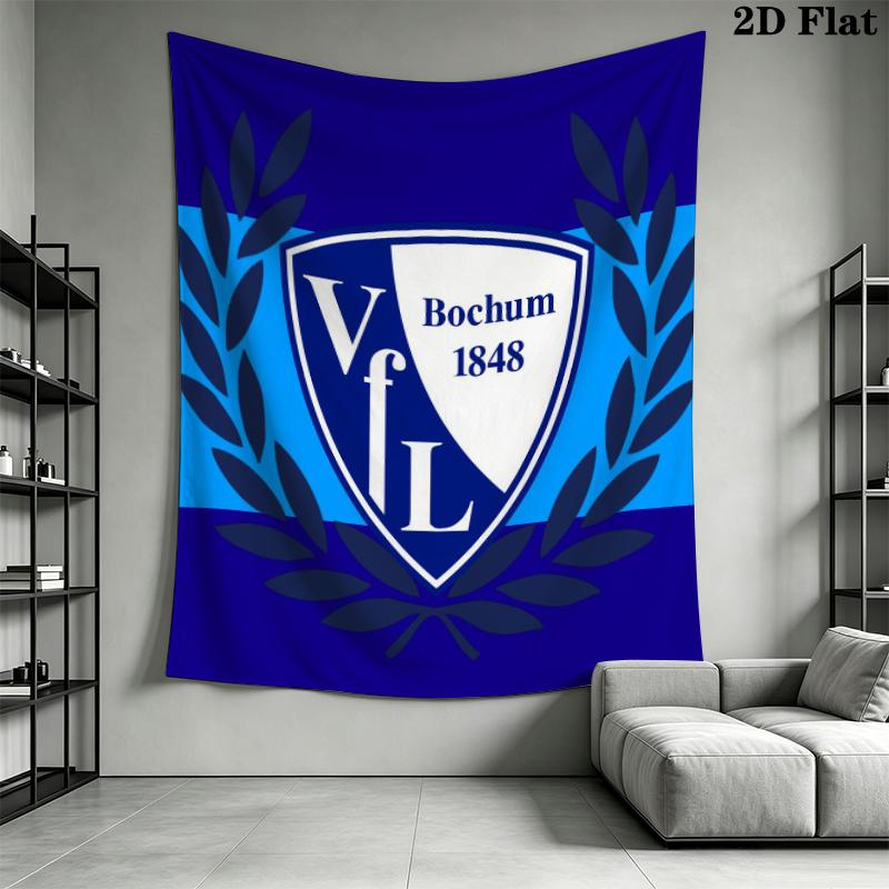 VfL Bochum 1848 Wandteppich Ästhetischer Wandbehang Bedruckter Stoffdecke Dekorative Wandteppiche für Schlafzimmer Wohnzimmer Heimdekoration