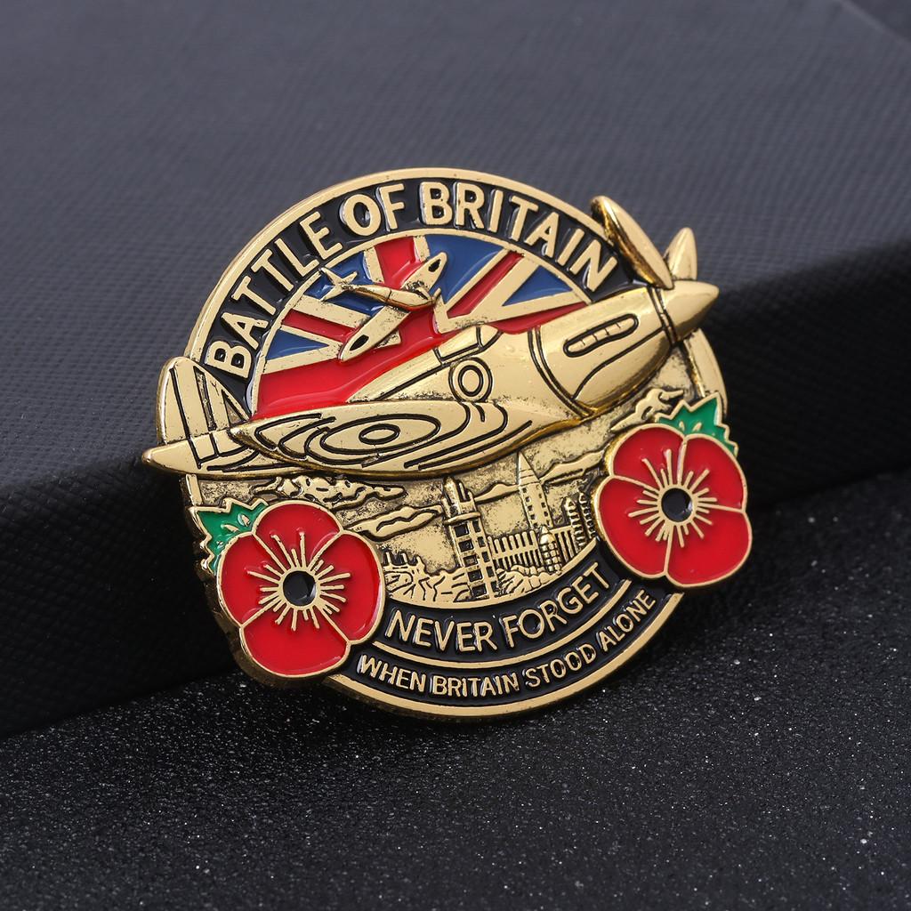 Battle Of Britain Commemorative Badge Alloy Letter Pin For Men Women Casual Wear