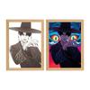 Second Dimension Decorative Painting Atmosphere Light Bedroom Creative Ornaments Holiday Gift Dedicated Fan Surrounding