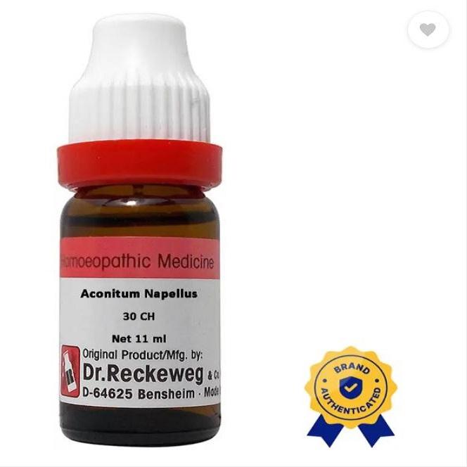 

доктор. Reckeweg Aconitum Napellus Розведення 30 CH 11 МЛ