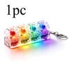 Chaveiro Teclado de 4 Botões para Ponta do Dedo Teclado RGB Brinquedo Fidget com Luzes Para Alívio do Estresse Descompressão Acessórios Calmantes
