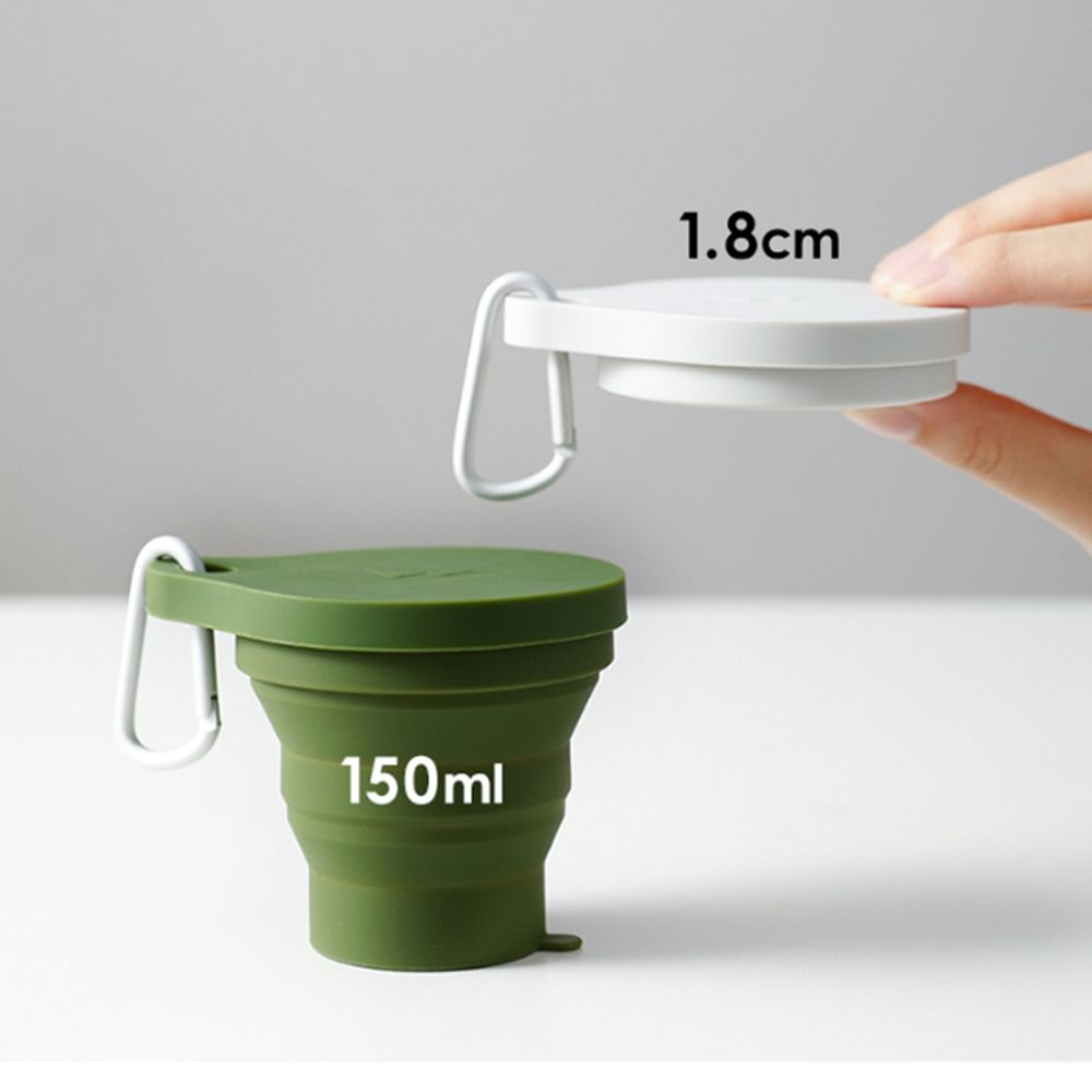 Camping Outdoor Travel Water Cup With Lid Folding Cup Drinking Mug Coffee Mugs Retractable Cup