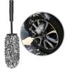 Dww Car Wheel Brush, Microfiber Cleaning Brush, Car Wheel Brush for Rims Without Metal Parts, No Scratches, Aluminum Rim Brush