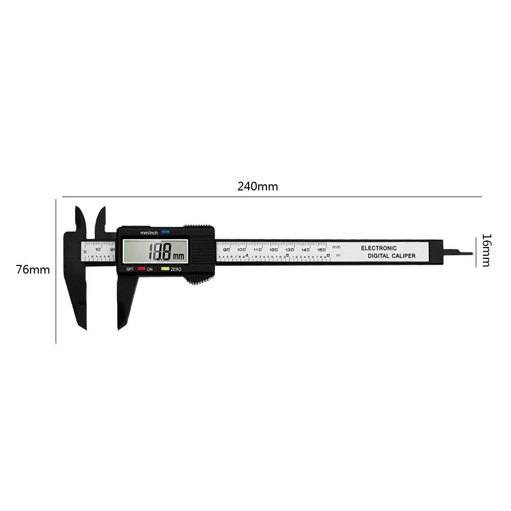 0-150mm Measurement Ruler Digital Vernier Caliper Lightweight 4 Measuring Functions Woodworking Tool for Auto Machinery