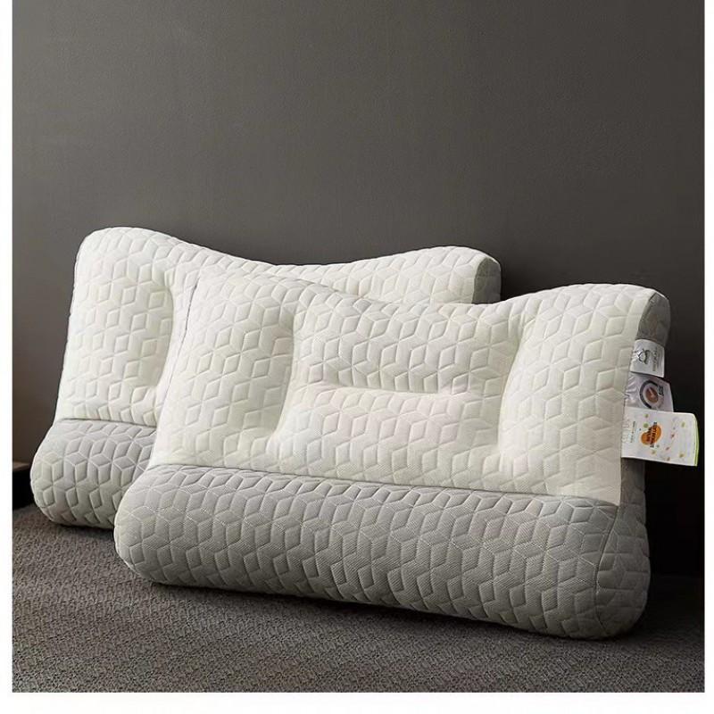 Hotel-Style Memory Foam Alternative Pillow Adults Medium Height 5.1-10cm Hypoallergenic Fiber Fill 40x65cm Rectangular
