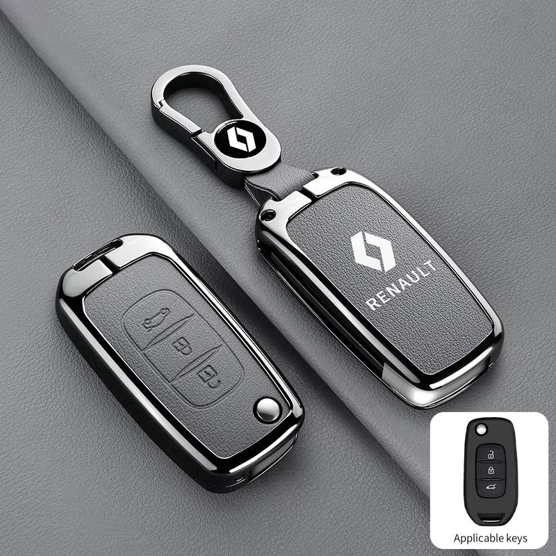 2026 Hot For Renault Hub Caps Car Key Case Cover Key Bag For Renault RS Scenic Clio Laguna 2 3 4 5 Kangoo Fluence Megane Trafic