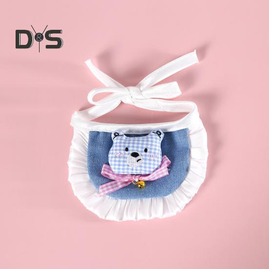 Fantasia de desenho animado para animais de estimação, chapéu, boina para cachorro pequeno com alças ajustáveis, bandana jeans para animais de estimação, acessórios para vestir para cães pequenos e médios e gatos